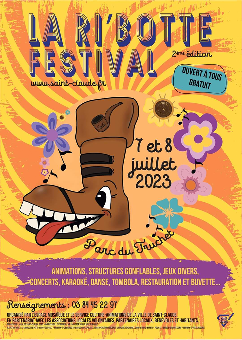 La Ribotte Festival le 7 et 8 juillet 2023, 39200 Saint-Claude dans le Jura.